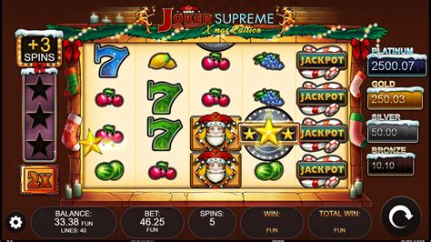 Игровой автомат Joker Supreme Xmas Edition  играть бесплатно